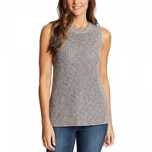 ANTHROPOLOGIE Ella Moss Marge sleeveless sweater blue S new without tags